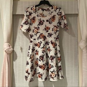 Floral Mini Fit and Flare Dress from J for Justify Size Medium